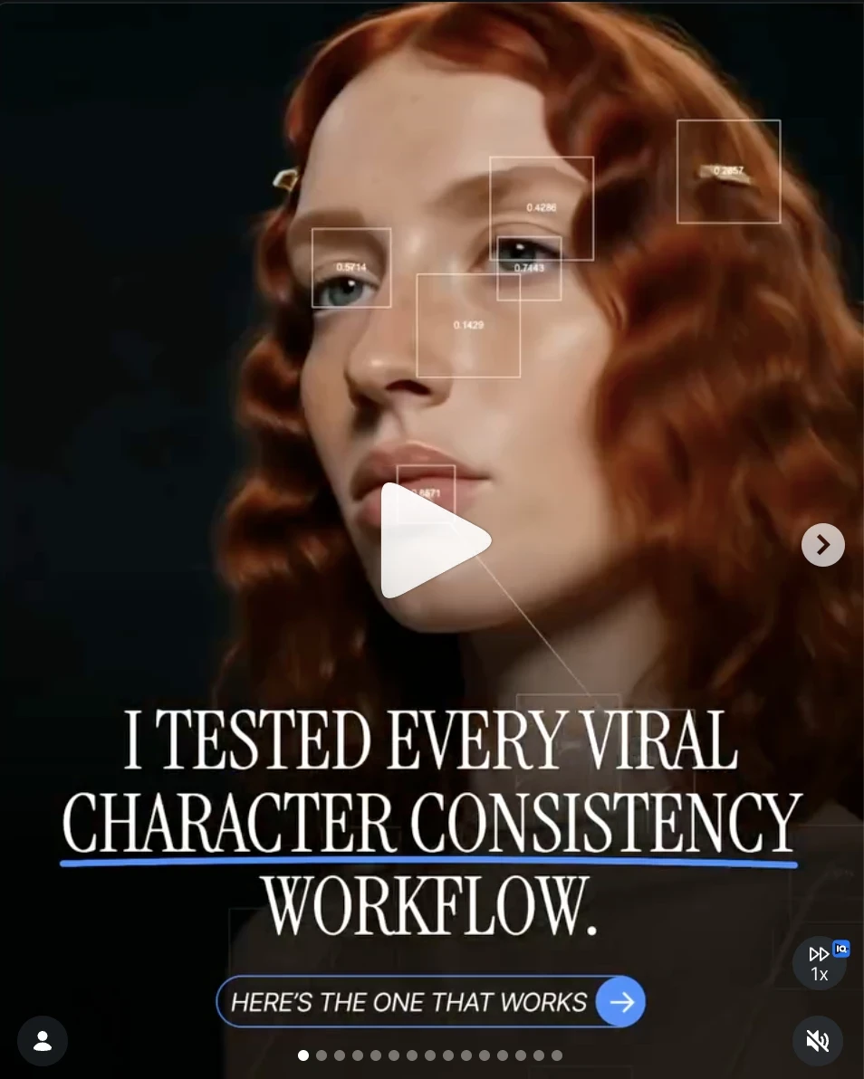 I tested every viral character consistency workflow carousel cover
